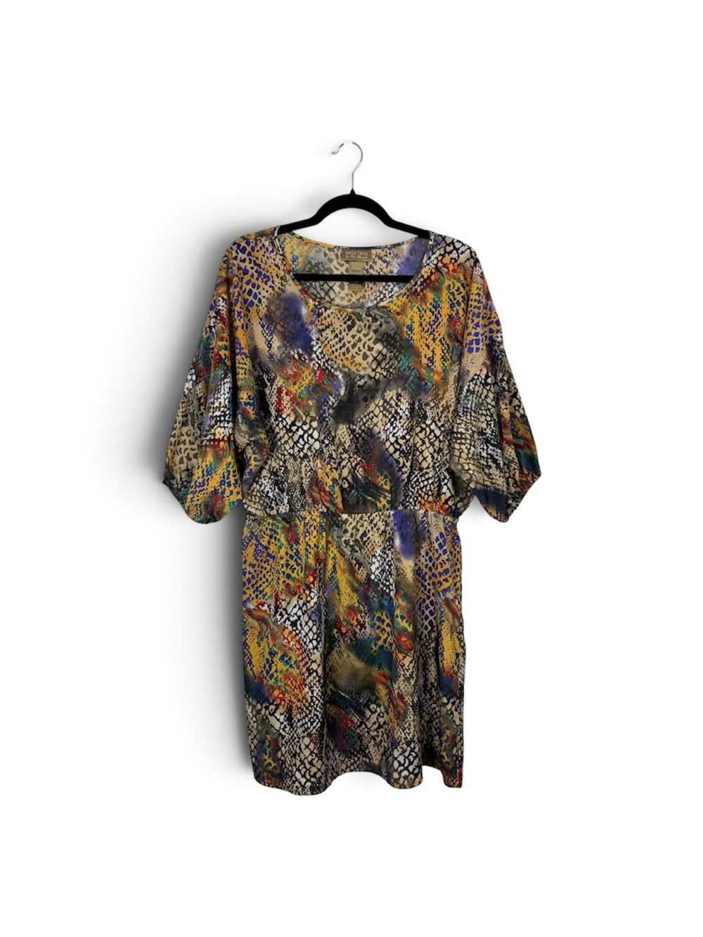 Miss Tina Multi Color Printed Mini Dress Mix Animal Print Thin Lightweight